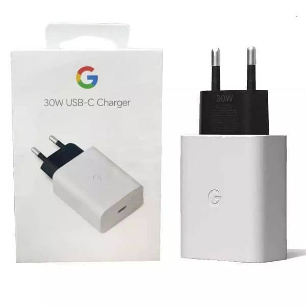 Google pixel 30/18 Watt original box plugged charger 03234806676 0