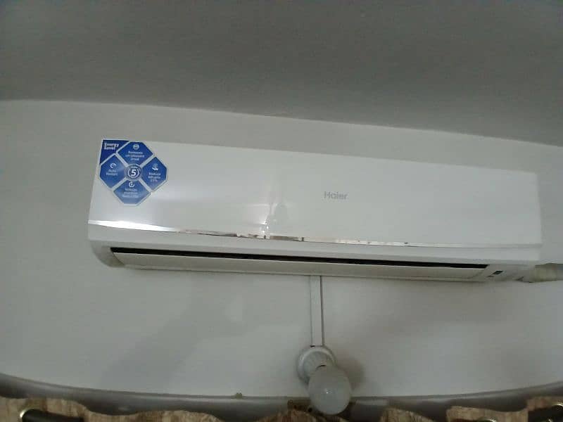 Haier split AC 1.5 ton only 20 hrs  used 0