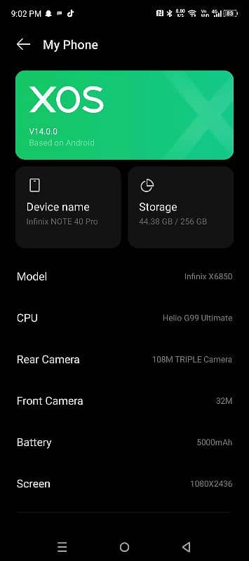 infinix Note 40 pro 12+12gb 256gb 1