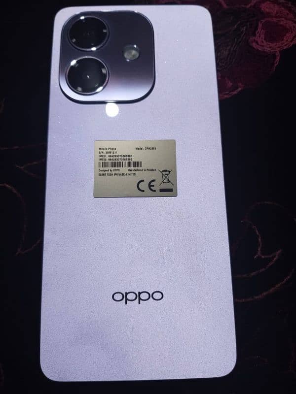 Oppo A3 6+128 Just box opened  box available + all accessories 1