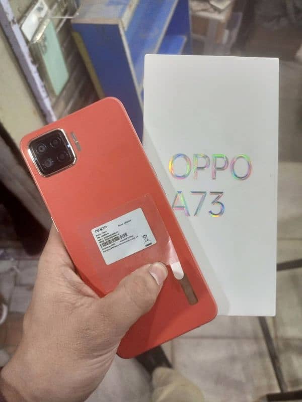 Oppo A73 New condition 4GB 64GB seald 100% Complet saman PTA approvd 2