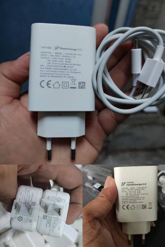 vivo 18/33/44 watt original box plugged charger 03234806676 0