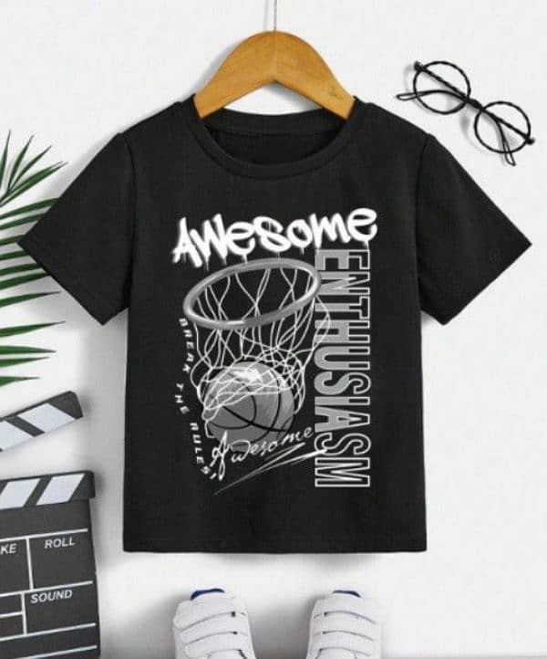 1 PC stitched Cotton Tee shirt- Awesome enthusiasm graphic tee 1