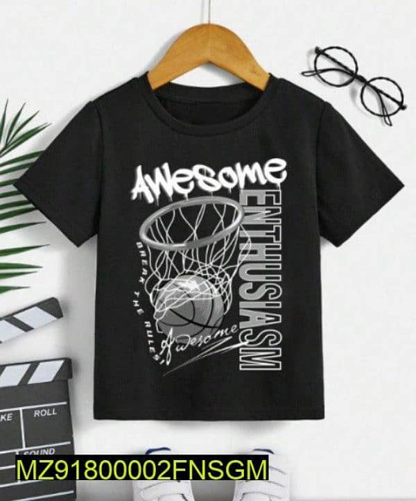 1 PC stitched Cotton Tee shirt- Awesome enthusiasm graphic tee 2