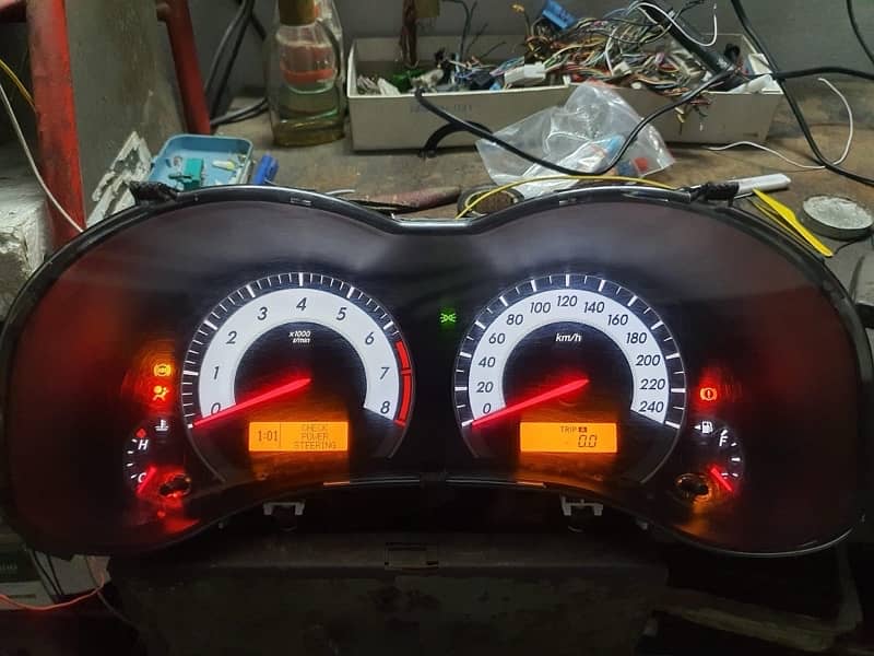 corolla 2012 speedometer 0