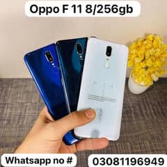 oppo f11 8/256gb New set charger dual sim pta approved