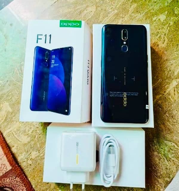 oppo f11 8/256gb New set charger dual sim pta approved 5