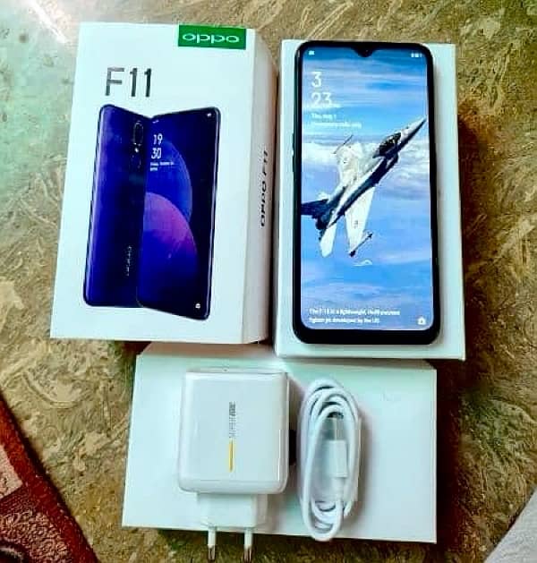 oppo f11 8/256gb New set charger dual sim pta approved 6