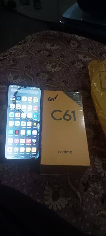 realme C61 mobile with box 9