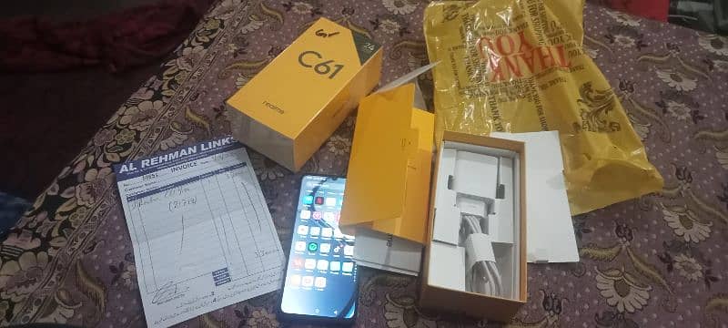 realme C61 mobile with box 12