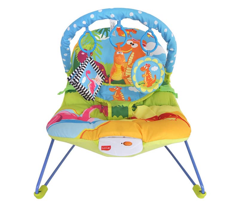 Little Dino Baby Bouncer Blue Orange 0