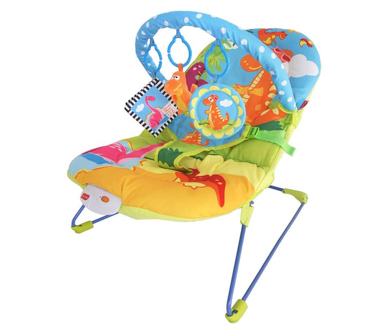 Little Dino Baby Bouncer Blue Orange 1