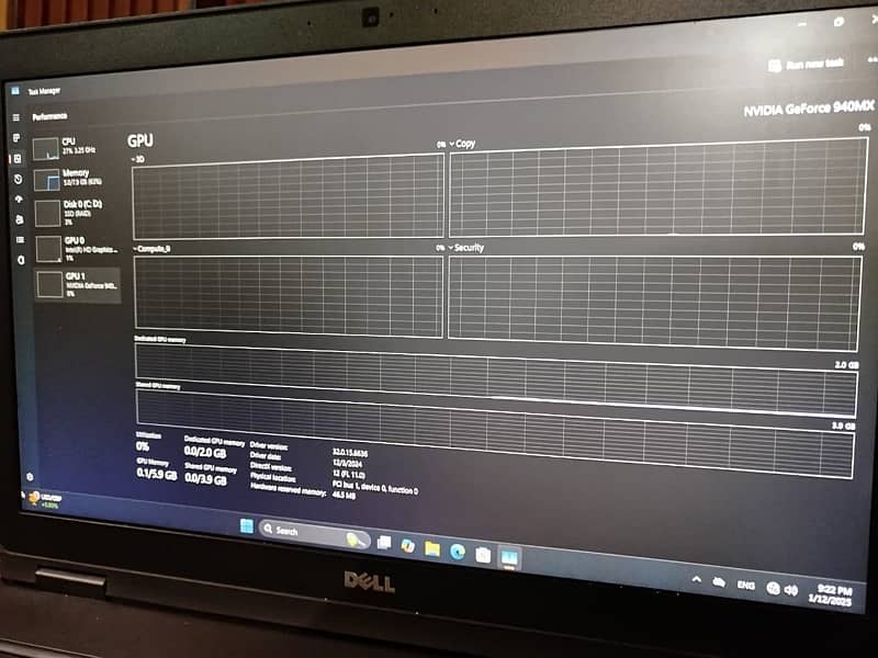 Dell Latitude 5580 core i7 7th gen HQ processor with 2gb Nvidia 5