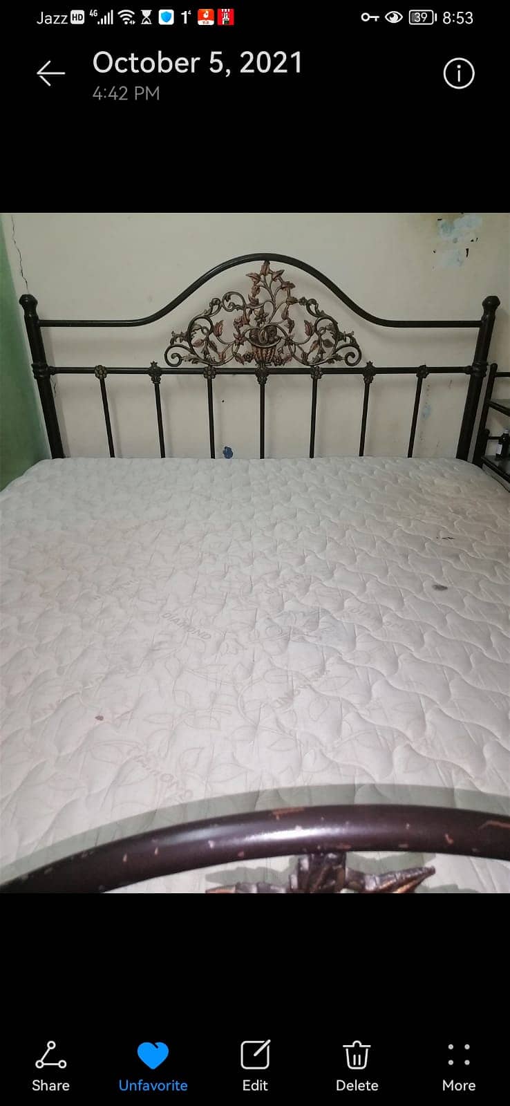 Custom made full iron bed set 0