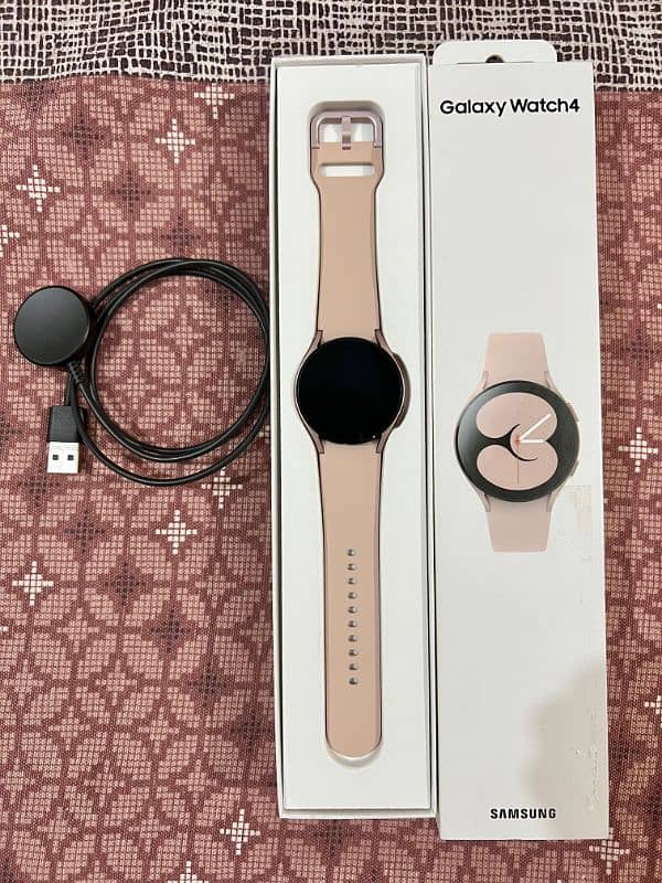 Samsung Galaxy Watch 4 (Market price:40,000)Rare pink colour for girls 0