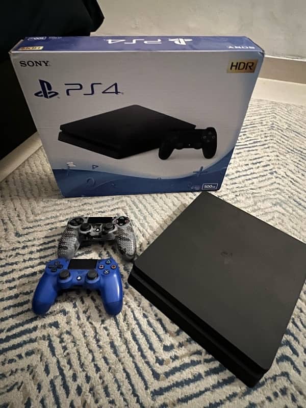 Ps4 slim 500gb with 2  controllers 0