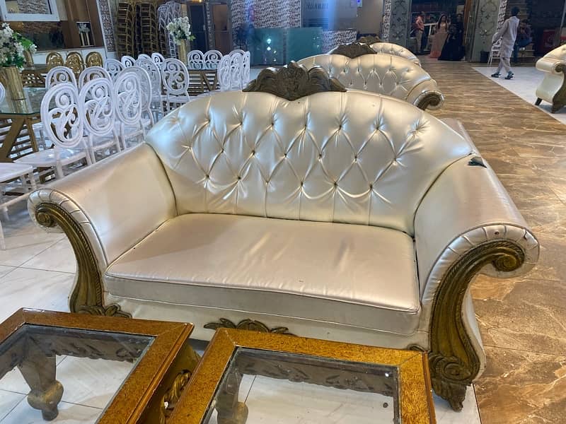 2 seater sofa white 0