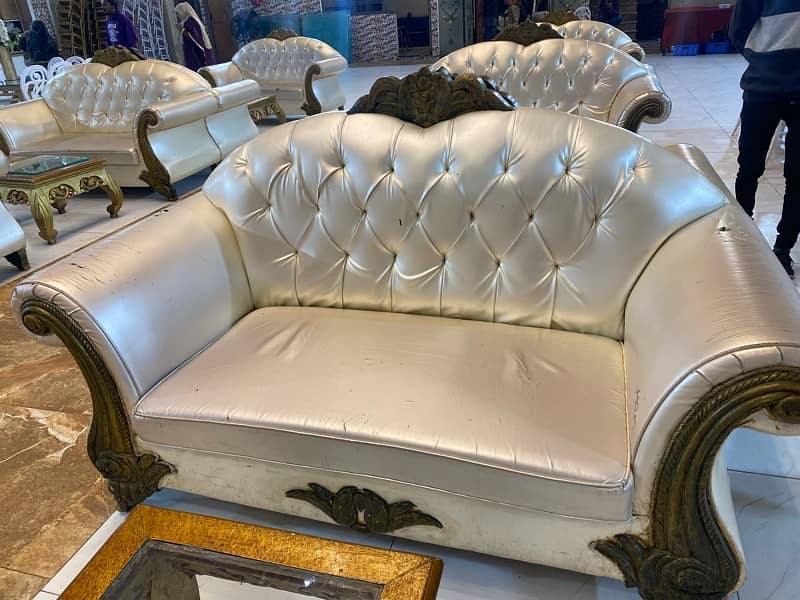 2 seater sofa white 2