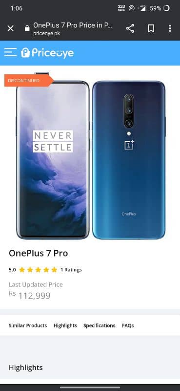 OnePlus 7pro 256gb 7