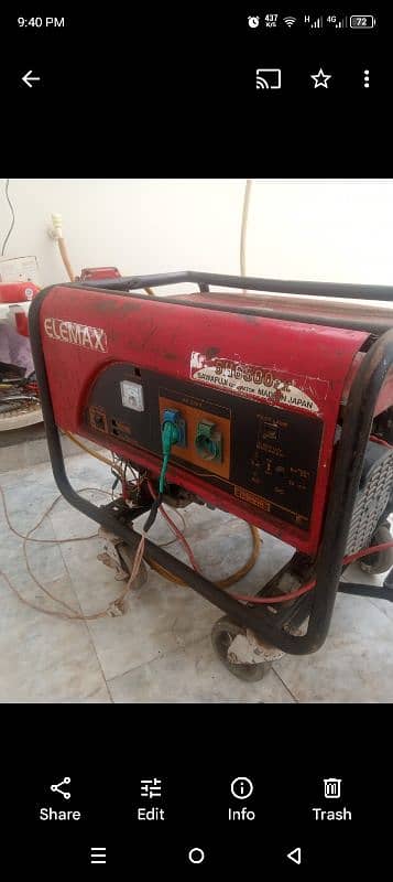 Elemax Generator 5.6 KVA 2