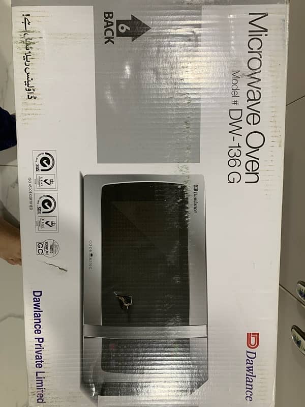 Microwave Oven Model No DW-136G 3