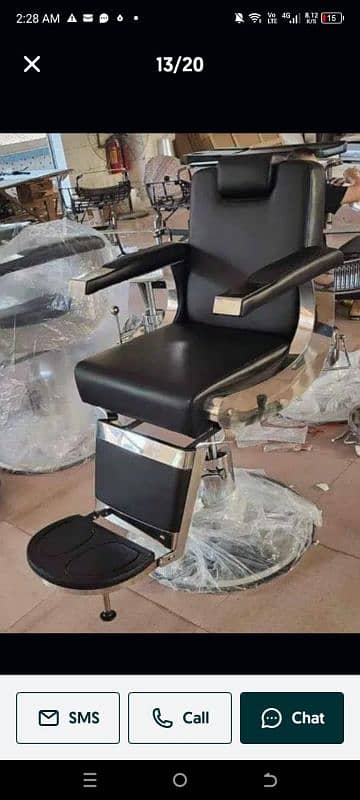 Saloon chairs | Beauty parlor chairs | shampoo unit | pedicure | 3