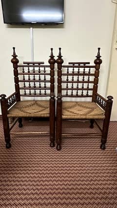 original Talli wooden chairs pair of 2