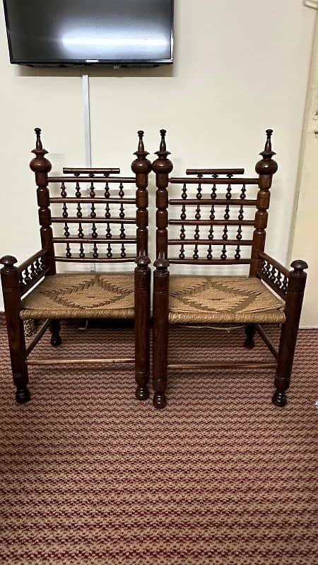 original Talli wooden chairs pair of 2 0