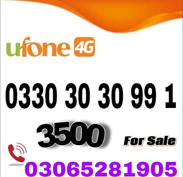 ufone golden number 3