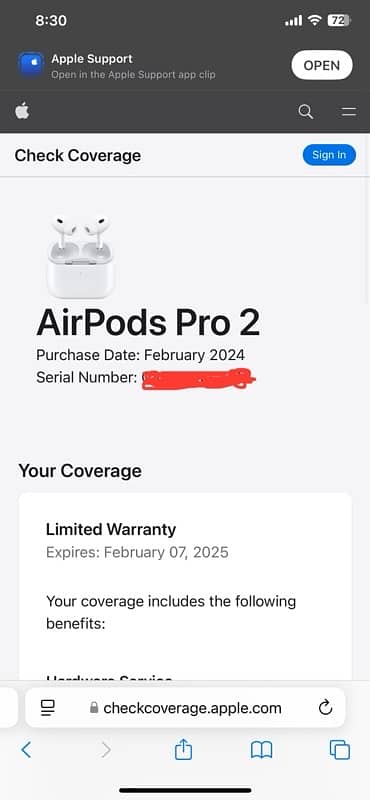 1 day used, Air Pods pro refurbished 1