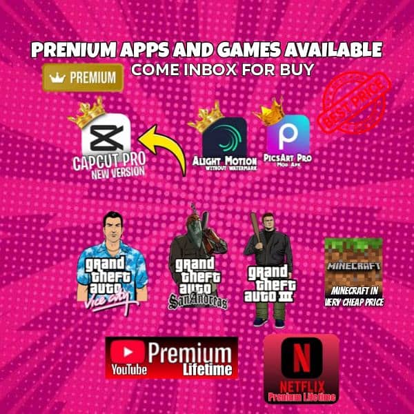 GTA Games And Prenium Apps Available for Mobile and PC 6