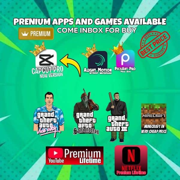 GTA Games And Prenium Apps Available for Mobile and PC 7