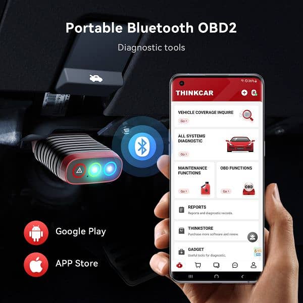Universal ThinkCar OBDII Scanner Lifetime Update 03020062817 7