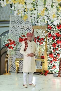 Dulha Sherwani set + Sarbala Sherwani set