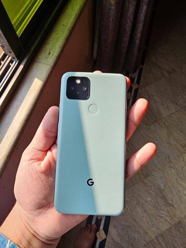 Google pixel 5 pta approved  8/128 water pack 10by9.5 condition 0