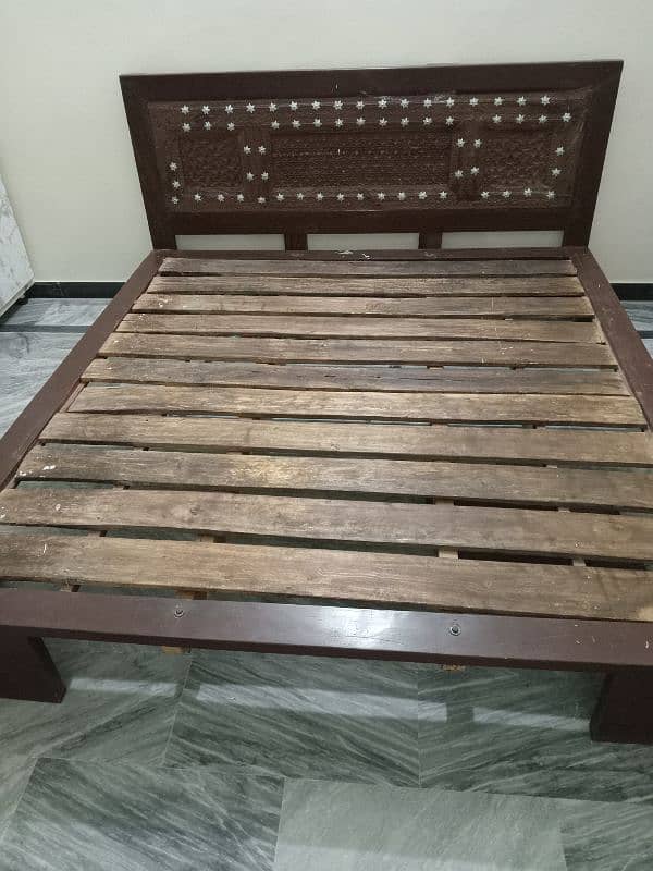 Bed antique style pure wooden 6