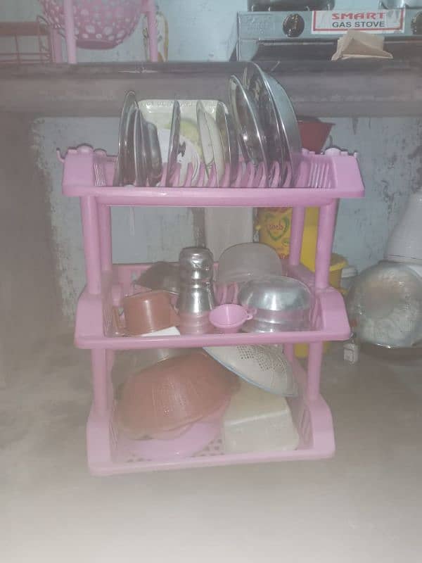 Plastic Rack for kitchen. 4