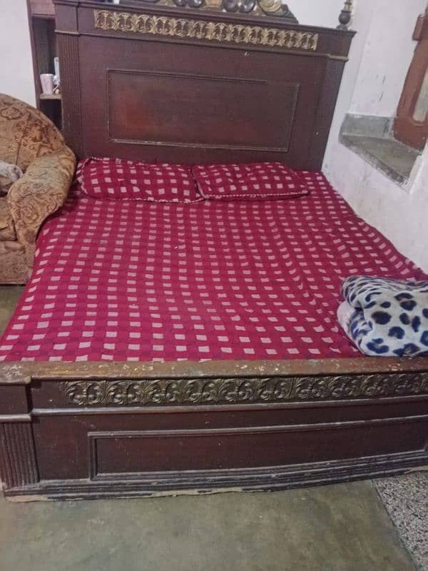 sofa set or aik bed for sale 0