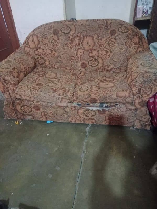 sofa set or aik bed for sale 1