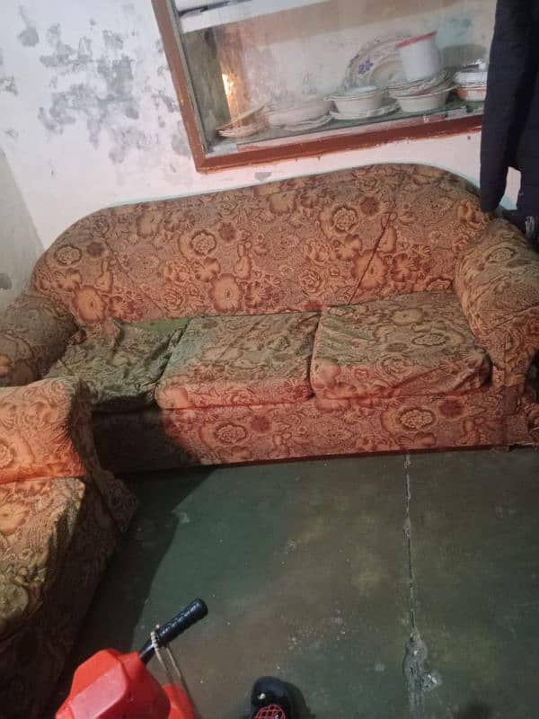 sofa set or aik bed for sale 2