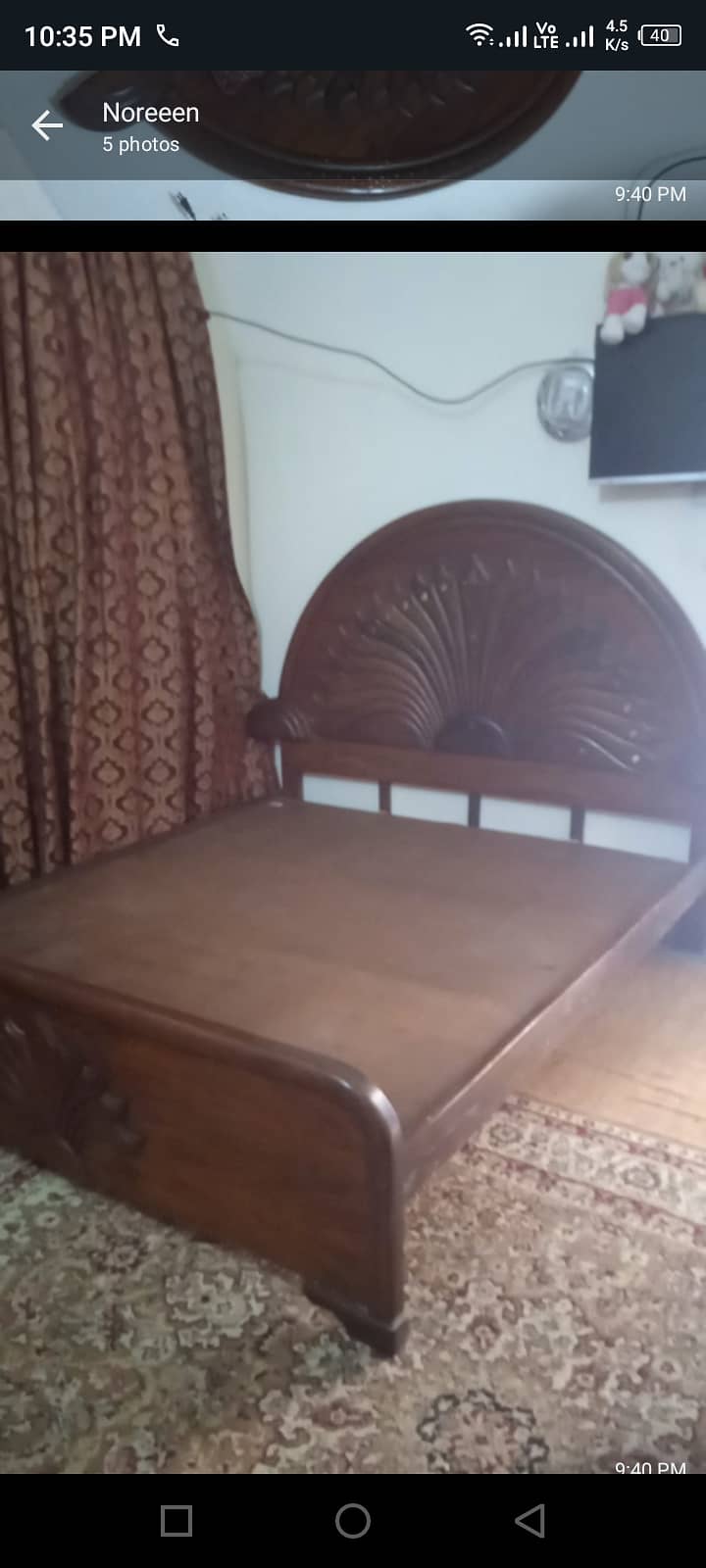 bed set dressing nd one side table for sale 1