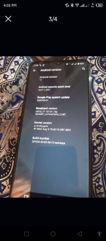 Motorola g9 play 4gb 64gb 10/9 with box 3