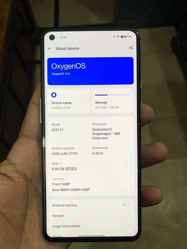 OnePlus 9 Single Sim PTA 8/128 6