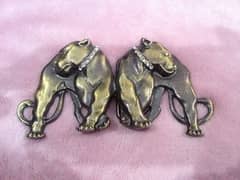 Double lion's belt buckle new condition