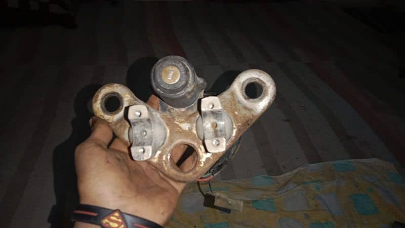 Orignal Parts 1982 Honda 70 model Mudgard,handle,T-Clamp and other. 3