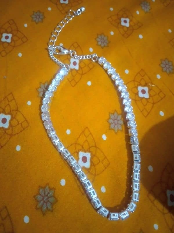 eternity pure silver zirconia bracelet for sale 3