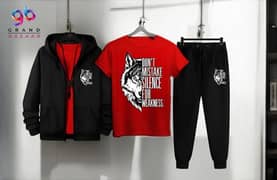 3 PC fleece winter track suit