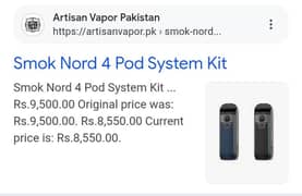 smoke nord 4 vape v. less use