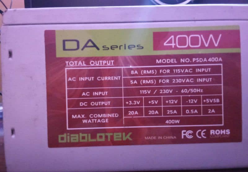 DA series 400 W 0