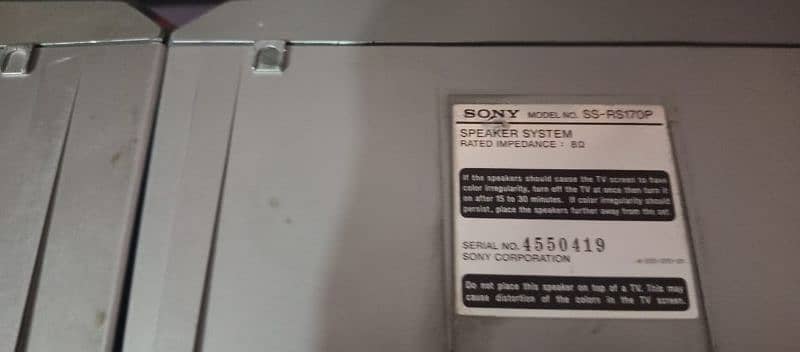 Sony home theatre Orignal Speakers 5